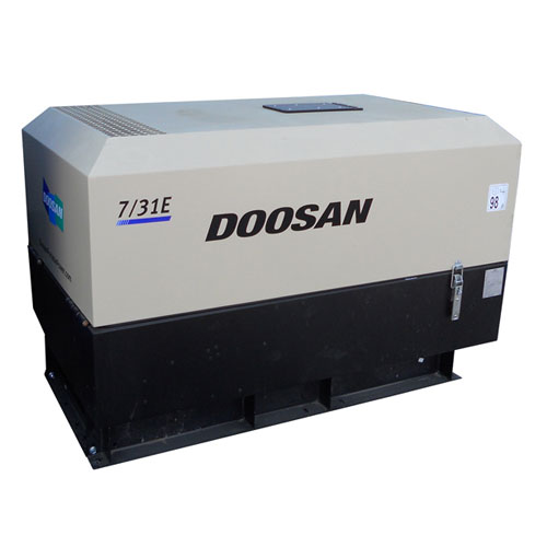 Передвижной дизельный компрессор Doosan 7/31E на раме