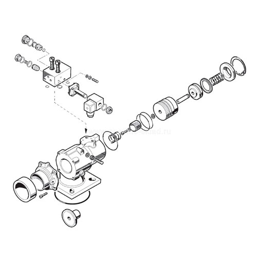 Уплотнительное кольцо всасывающего впускного клапана для винтового компрессора ALUP LARGO